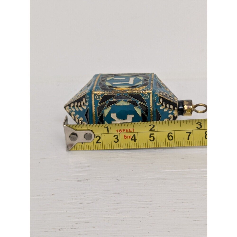 Crate And Barrel Cloisonne Dreidel Ornament Jewish Holiday Celebration - Picture 5 of 5